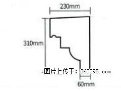 产品分解图型 - 檐口线，型号：SX311-YK-3，规格：230x310mm(3) - 赣州三象EPS建材 ganzhou.sx311.cc